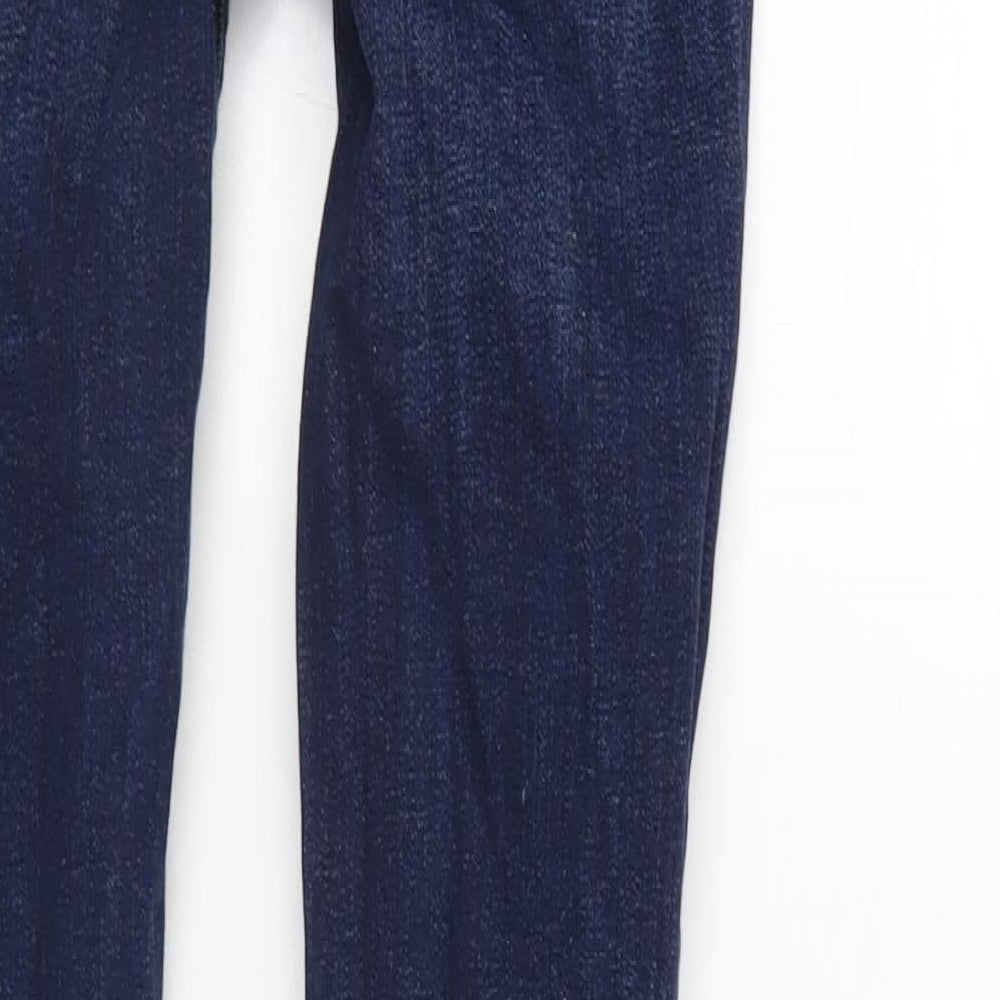 Denim & Co. Womens Blue Denim Straight Jeans Size 4 L28 in