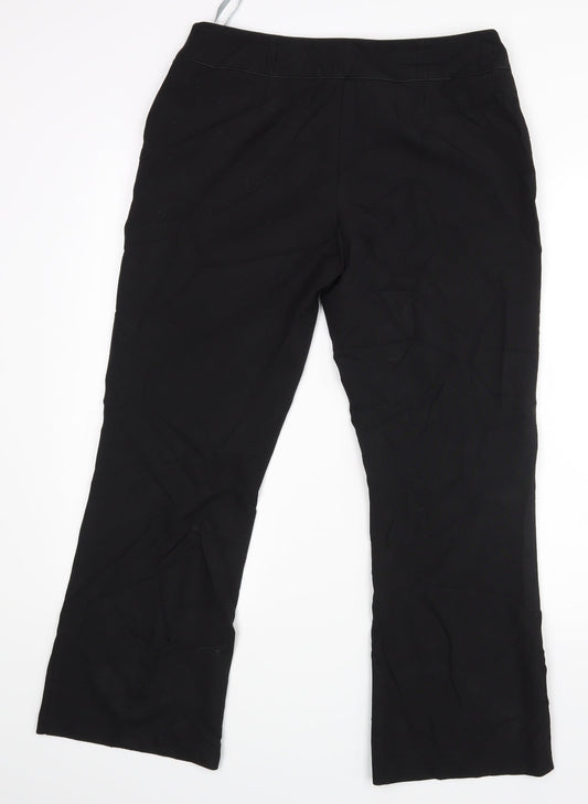 Womens UK Size 12 Dorothy Perkins Regular Fit Black Trousers