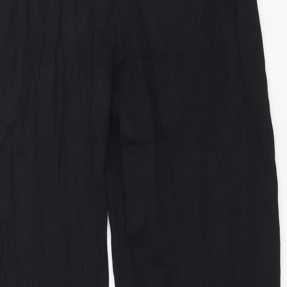 BEING CASUAL Womens Black Trousers Size 16 L28 in