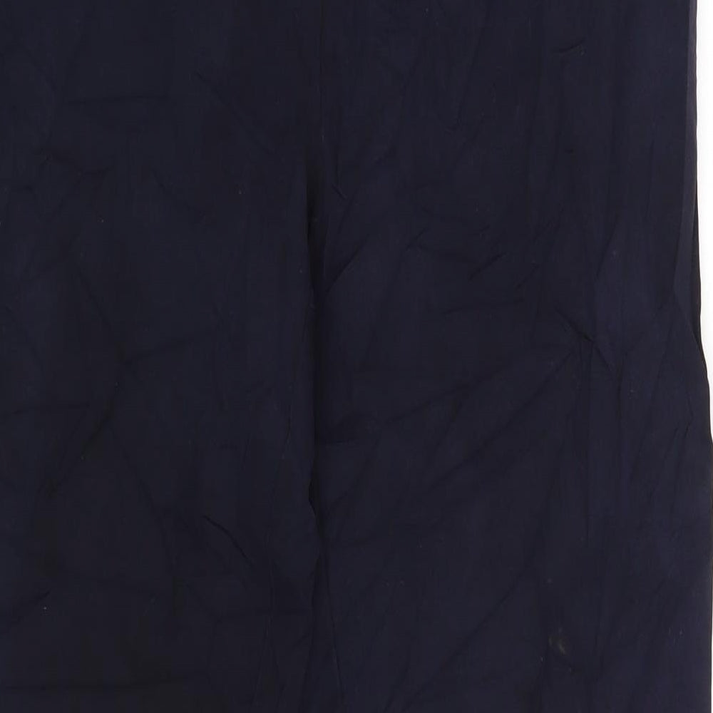 M&S Womens Blue Trousers Size 12 L26 in