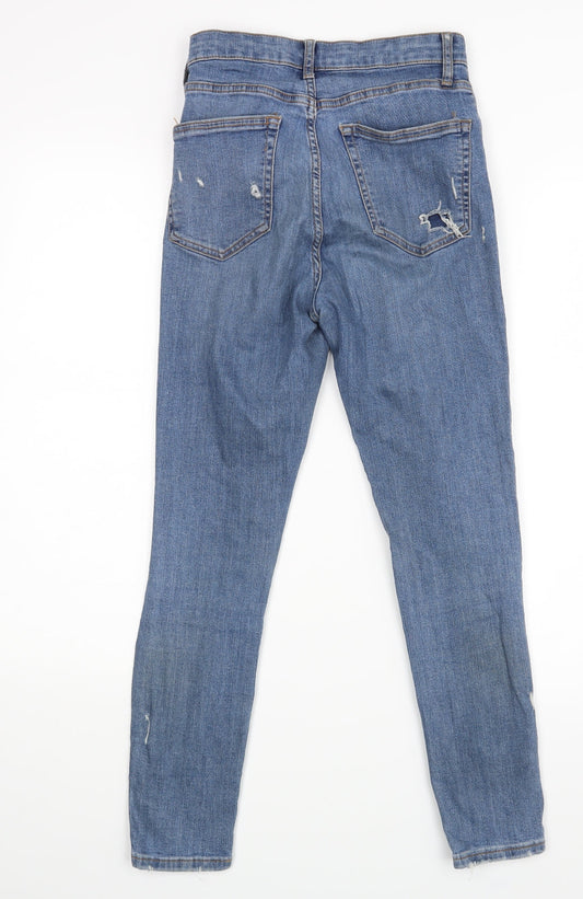 Womens UK Size 28 Topshop Regular Fit Skinny Black Jeans