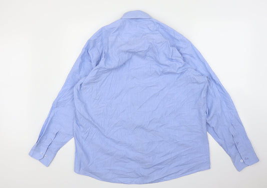 B&W Mens Blue Polo Size 17.5