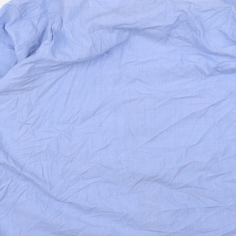 B&W Mens Blue Polo Size 17.5