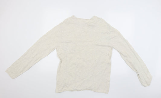 Cedar Wood State Mens Beige Pullover Jumper Size L