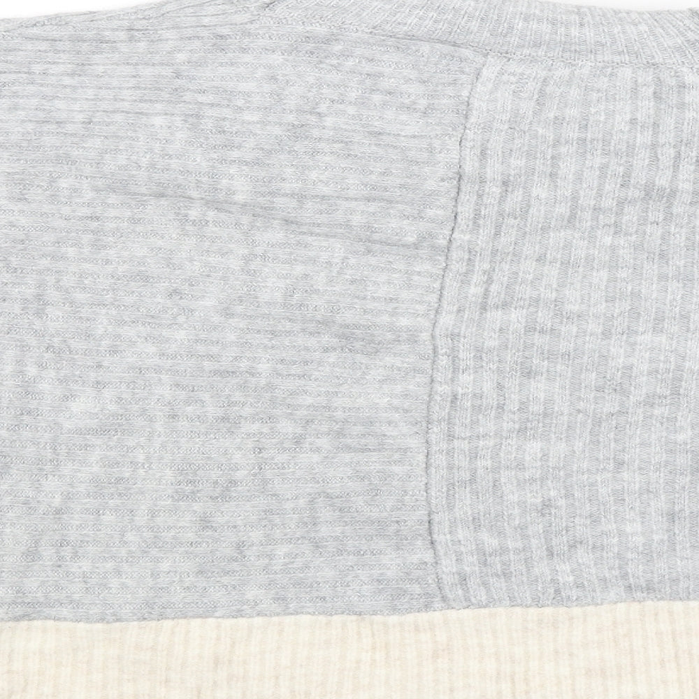 Womens UK Size 14 Nutmeg Grey Pullover Jumper