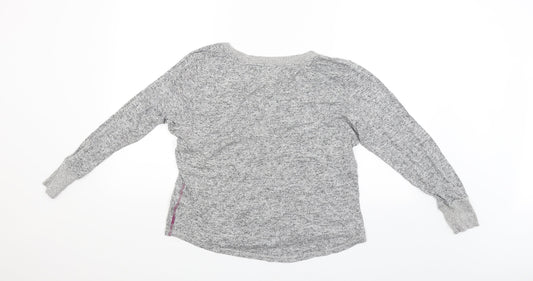 Womens UK Size M Night Owl Grey Pullover Jumper
