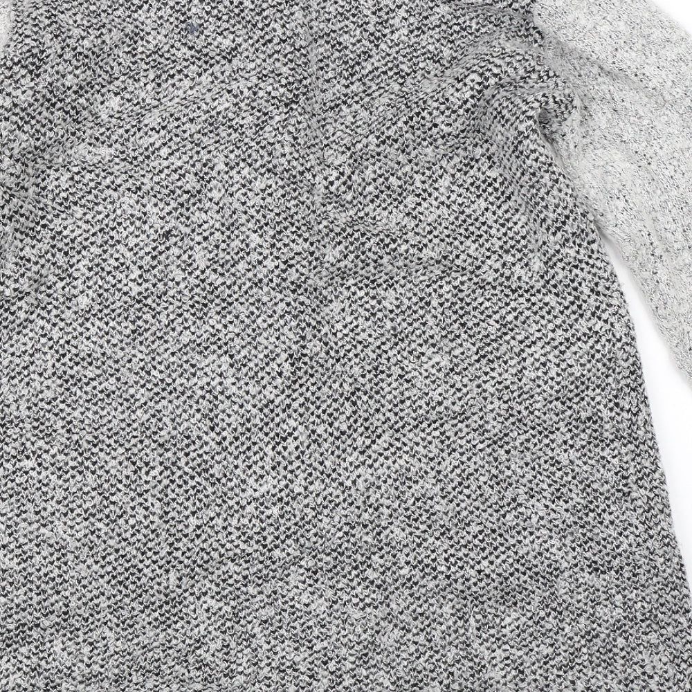 Paramour Womens Grey Knit Jacket Coatigan Size M