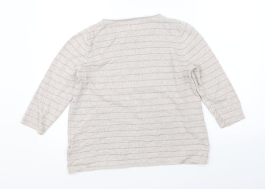 Womens UK Size 14 Marks & Spencer Beige Pullover Jumper