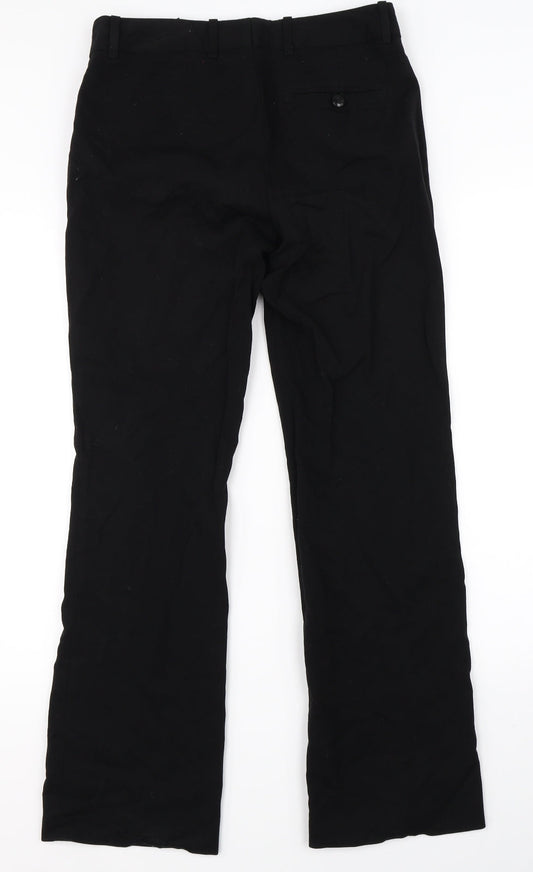 Womens UK Size 8 H&M Regular Fit Dress Pants Black Trousers