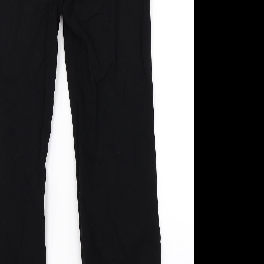 Womens UK Size 8 H&M Regular Fit Dress Pants Black Trousers