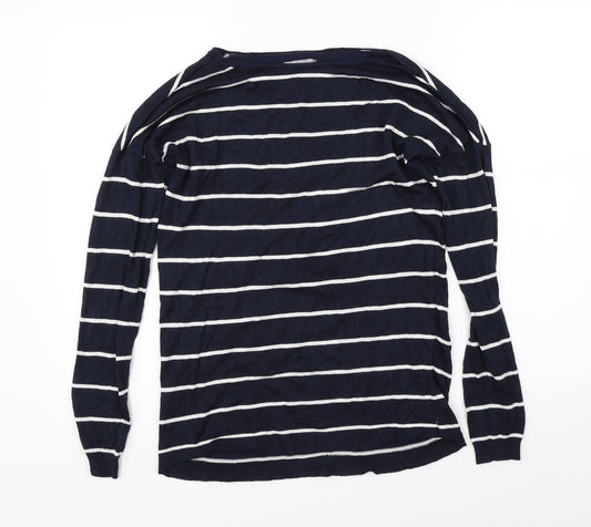 Atmosphere Womens Blue Striped Pullover Jumper Size 8