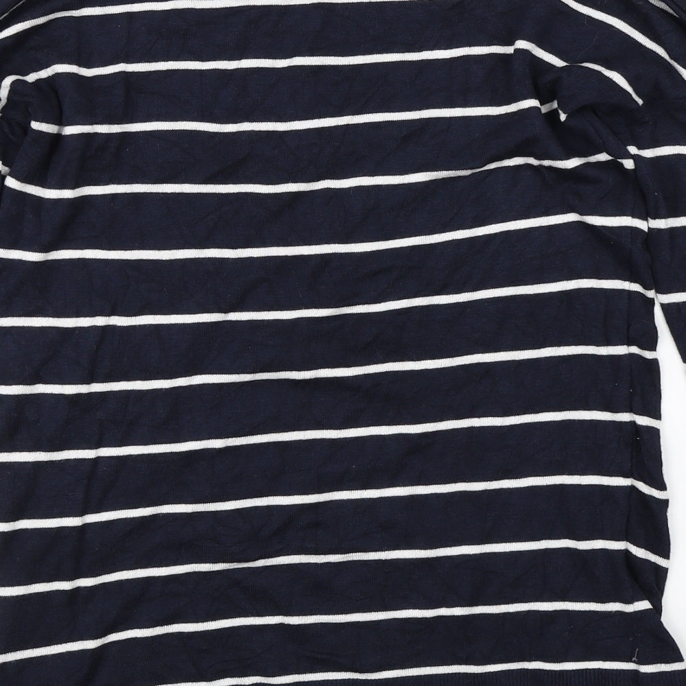 Atmosphere Womens Blue Striped Pullover Jumper Size 8