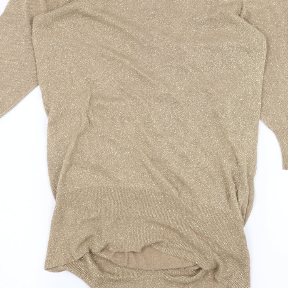 Papaya Womens Brown Basic Blouse Size 12