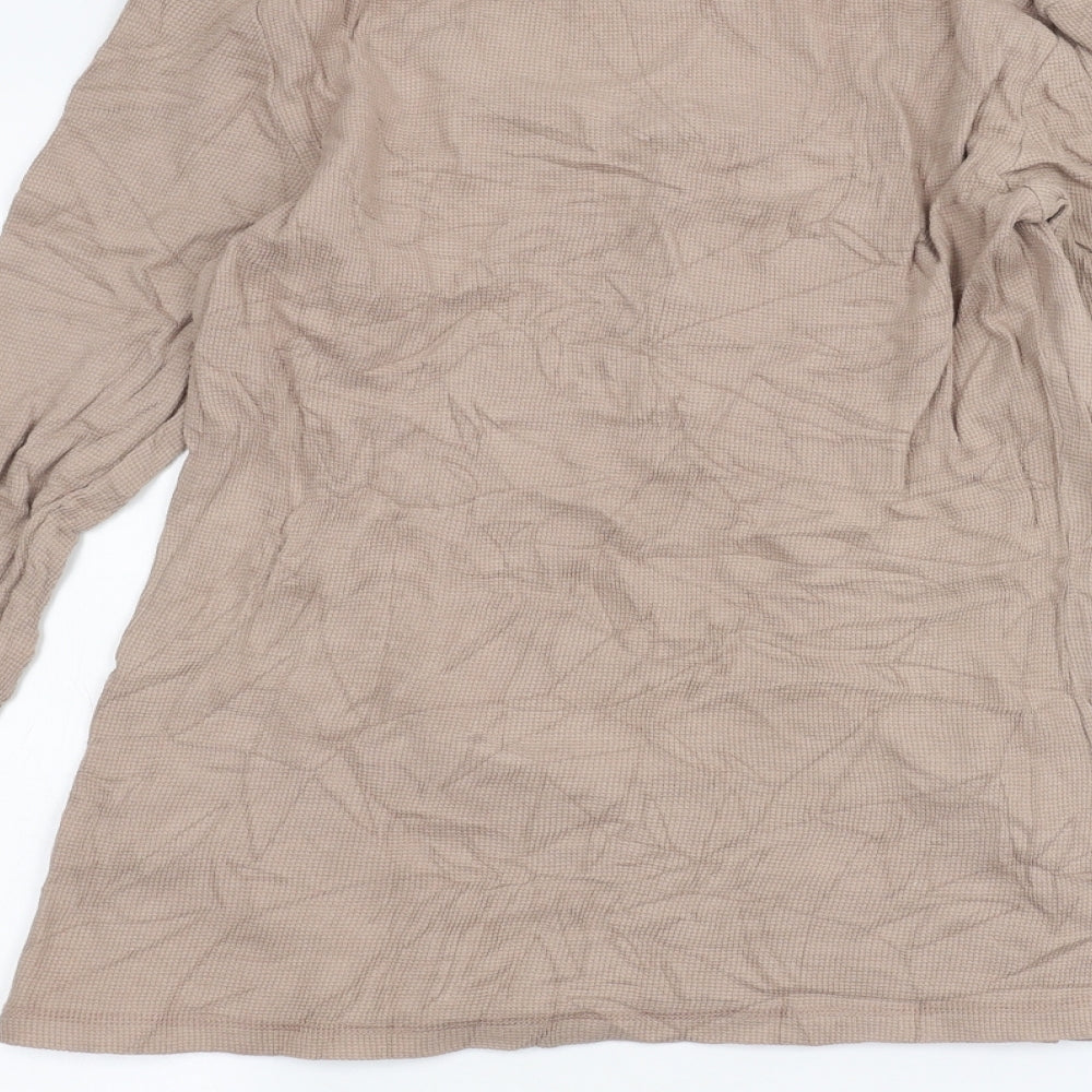 Womens UK Size L Alfani Brown Basic T-Shirt