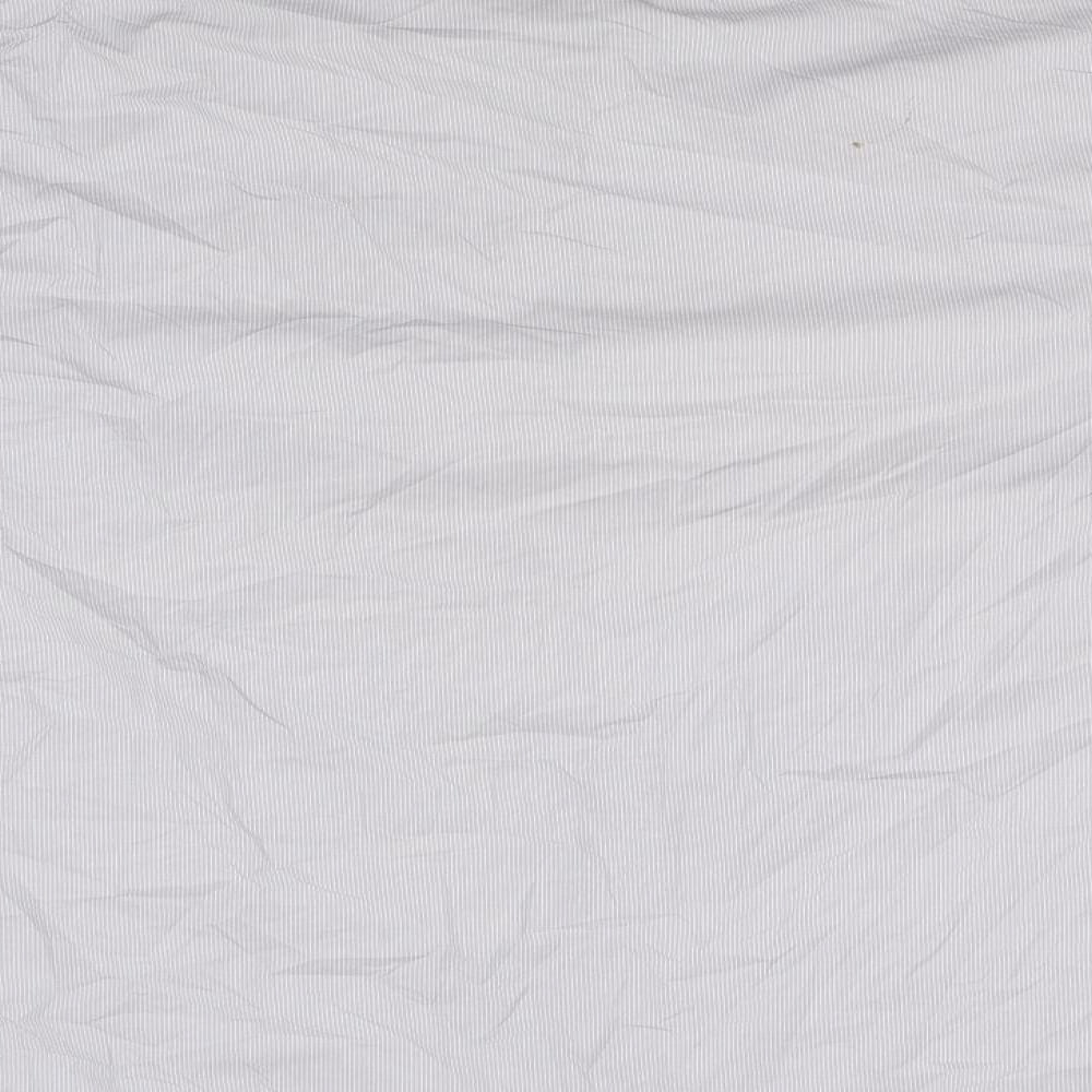 Taylor & Wright Mens Grey Striped Button-Up Size 17 - 17 1/2