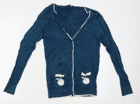 Womens UK Size 10 Glamorous Blue Cardigan Jumper