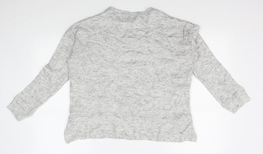 Womens UK Size 10 New Look Grey Pullover Jumper