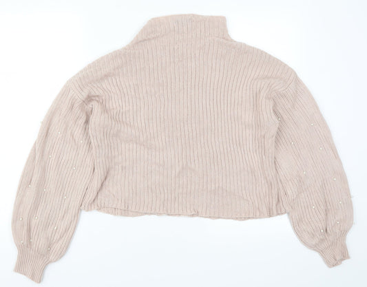 SheIn Womens Pink Pullover Jumper Size M