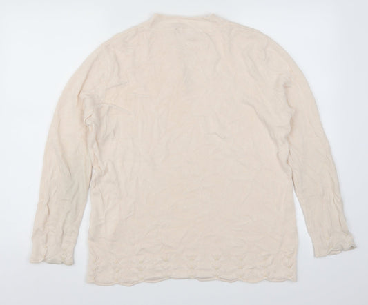 Daxon Womens Pink Pullover Jumper Size 18