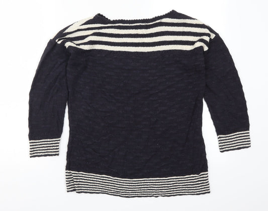 Womens UK Size 14 Per Una Blue Pullover Jumper