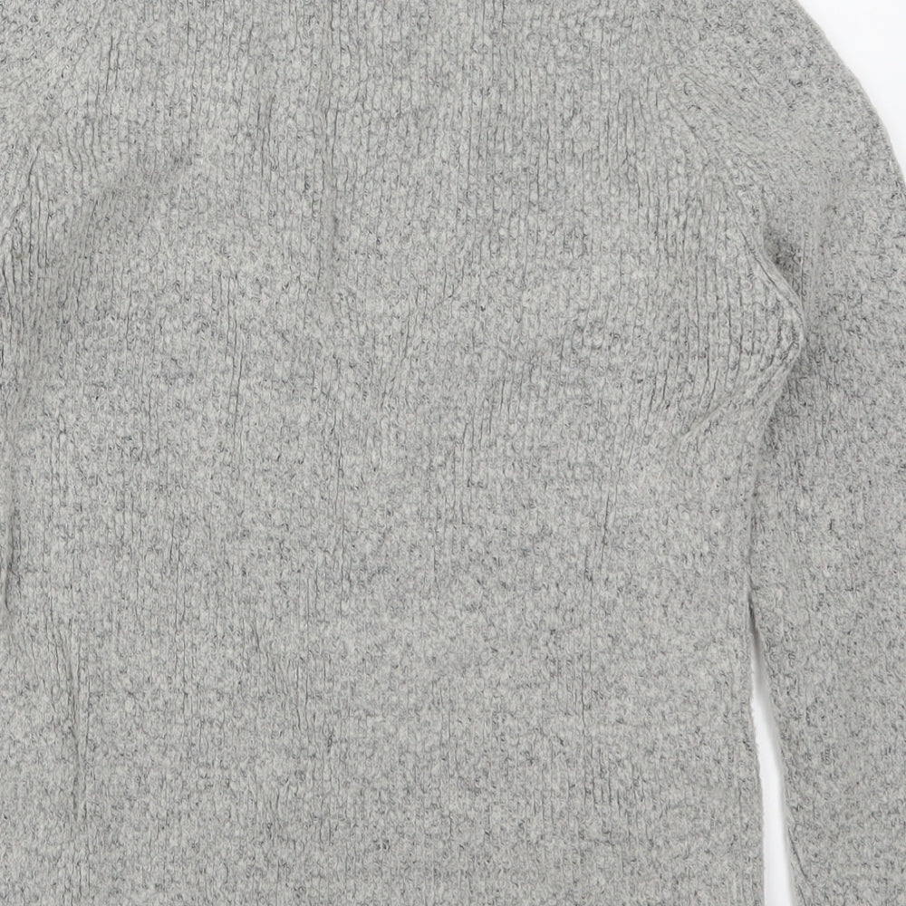 THINK POSITIVE Womens Grey Knit Pullover Jumper Size M