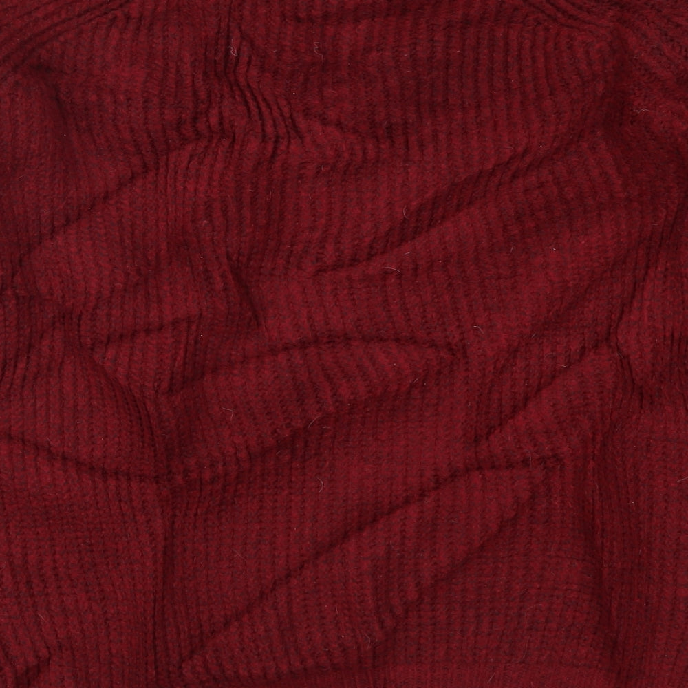 Womens UK Size M Papaya Red Pullover Jumper