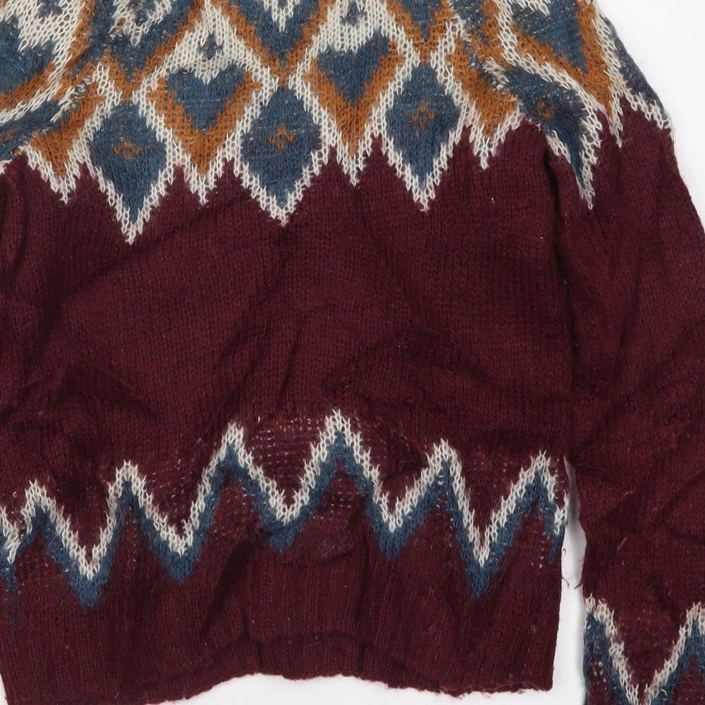 Womens UK Size 10 H&M Red Pullover Jumper