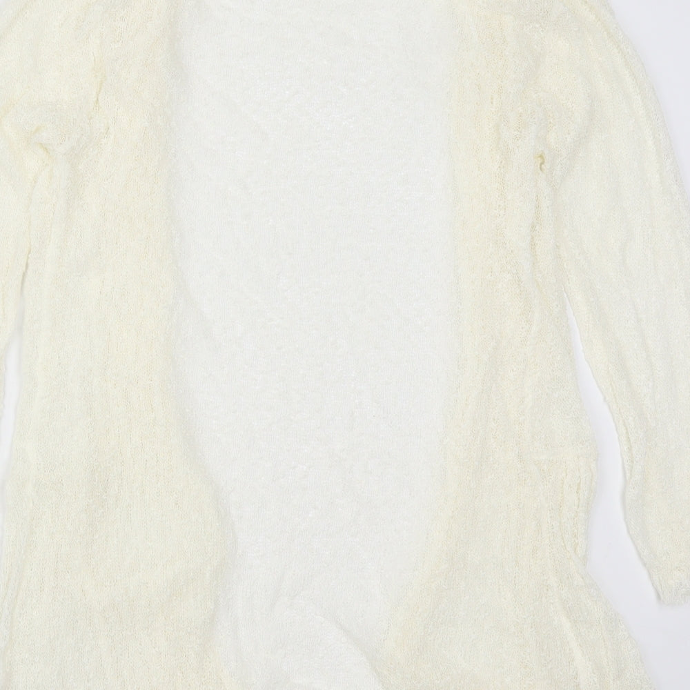 Womens UK Size 10 Roman Ivory Cardigan Jumper