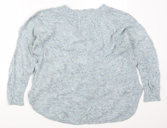 Womens UK Size 14 Marks and Spencer Blue Pullover Jumper