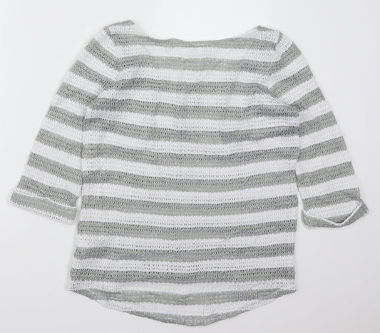 Womens UK Size 10 NEXT Grey Pullover Jumper