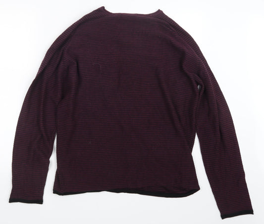 Cedar Wood State Mens Purple Knit Pullover Jumper Size XL