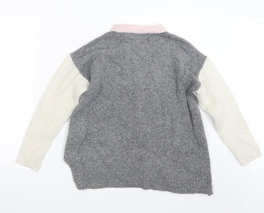 Womens UK Size M Marks and Spencer Pink Pullover Jumper