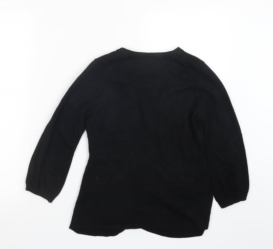 Womens UK Size 10 Marks and Spencer Black Pullover Jumper