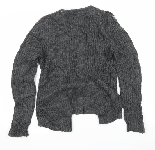 Womens UK Size 8 Marks and Spencer Grey Cardigan Jumper