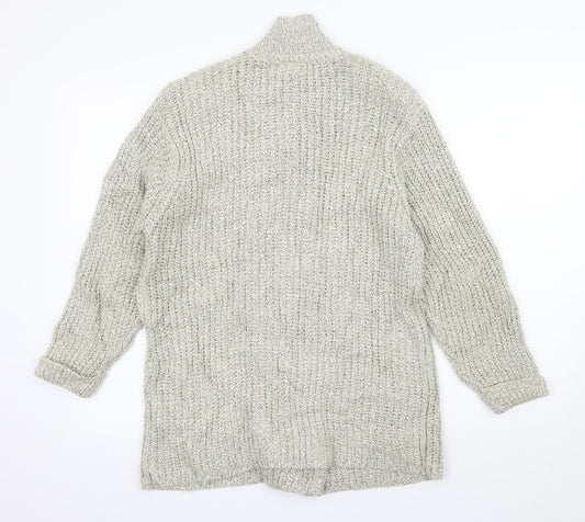 HONEY Womens Ivory Knit Cardigan Jumper Size S