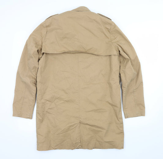 FOREVER 21 Womens Brown Overcoat Coat Size S