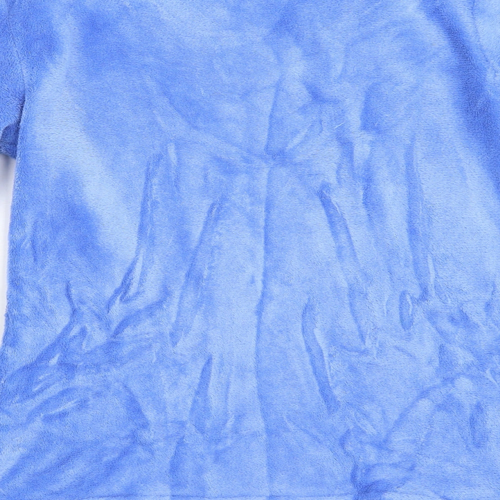 Damart Womens Blue Fleece Top Pyjama Top Size S