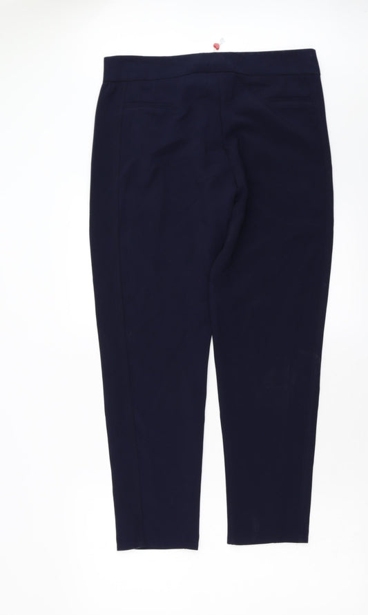 Womens UK Size 14 Louche Regular Fit Blue Trousers