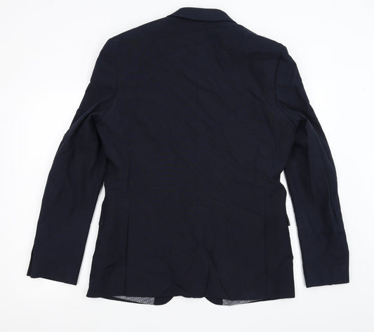 Red Herring Mens Blue Jacket Suit Jacket Size 42