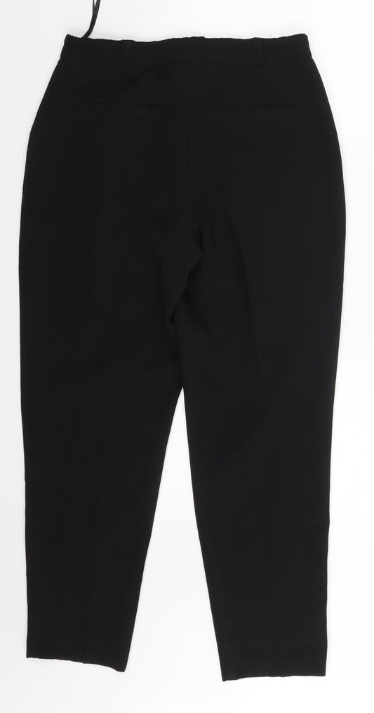 New Look Womens Black Trousers Size 8 L25 in