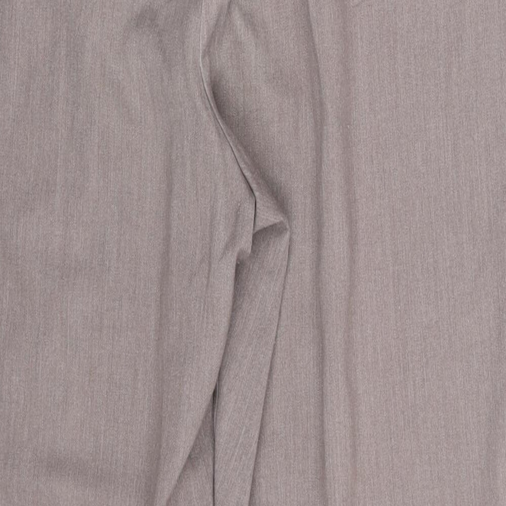 Womens UK Size 14 M&S Regular Fit Purple Trousers
