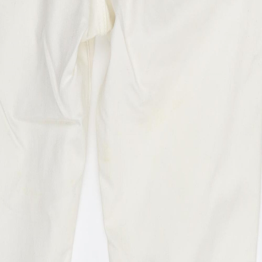 535 Womens Ivory Denim Skinny Jeans One Size L30 in