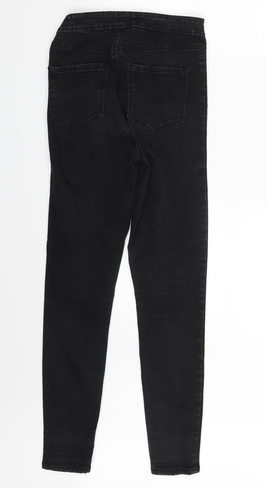 Denim Co. Womens Black Denim Skinny Jeans Size 8 L26 in