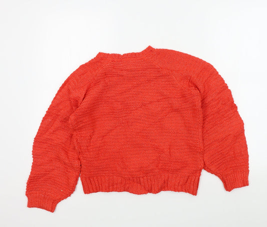 falmer Womens Red Pullover Jumper Size S