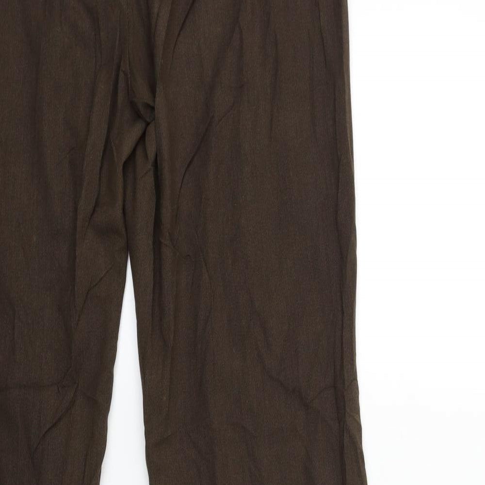 Womens UK Size 14 Autonomy Regular Fit Brown Trousers