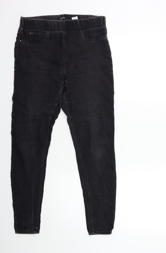 Womens UK Size 10 Matalan Regular Fit Jegging Black Jeans