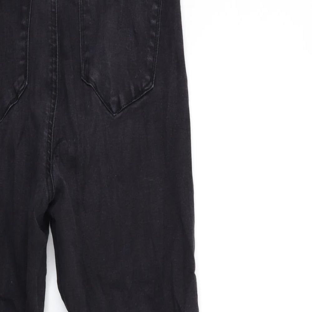 Denim & Co. Womens Black Denim Skinny Jeans Size 16 L27 in