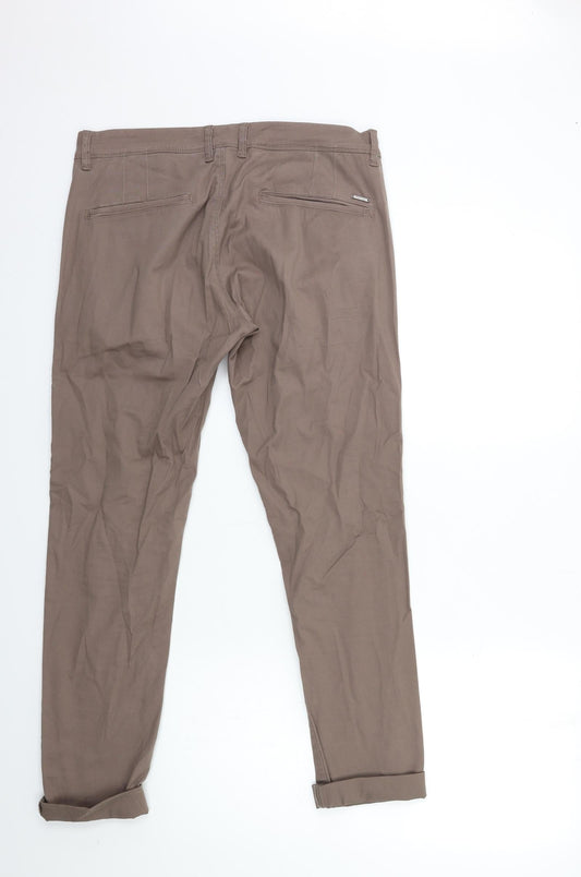 Forecast Mens Brown Chino Trousers Size 30 in L26 in