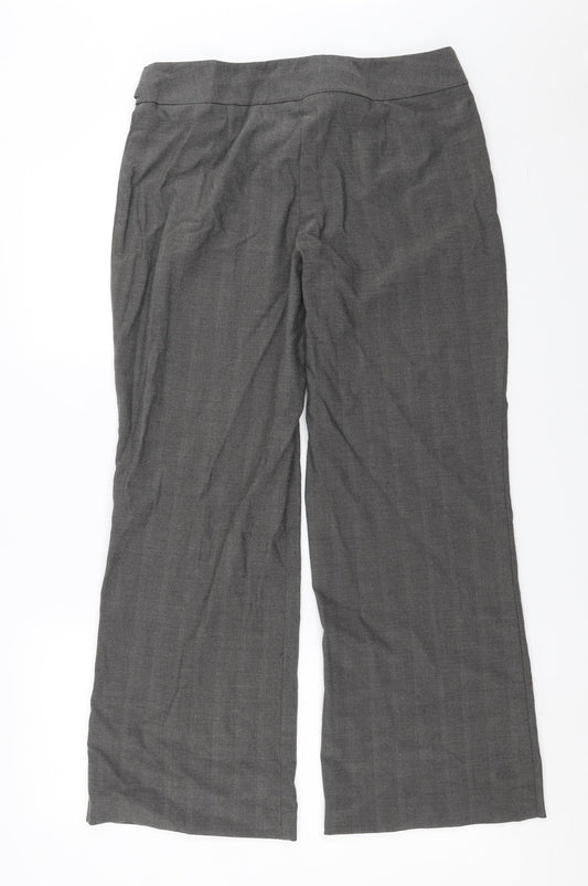 Womens UK Size 14 Marks and Spencer Regular Fit Grey Trousers