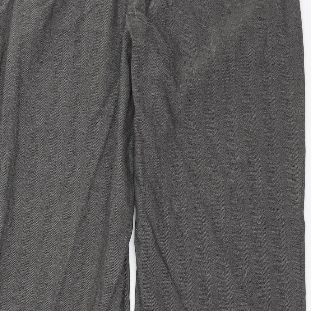 Womens UK Size 14 Marks and Spencer Regular Fit Grey Trousers